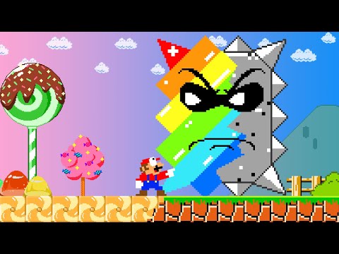 Super Mario Bros. When Everything Mario Touches Turns to CANDY | PixSaga Mario