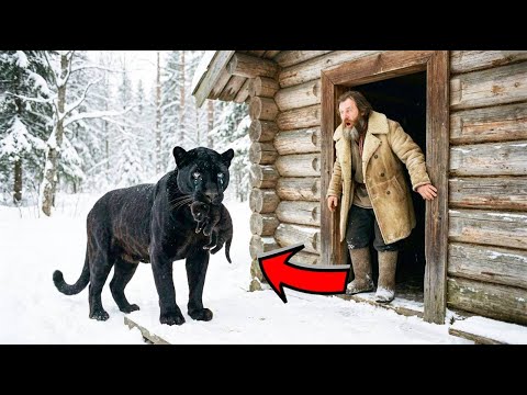 Чёрная пантера пришла к леснику с малышом в зубах. Когда он понял ЗАЧЕМ, не смогу сдержать СЛЕЗ!