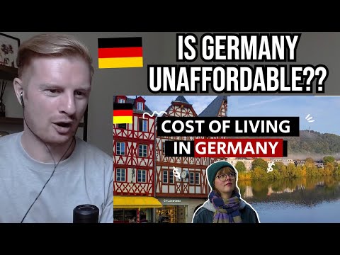 Reaction To cost of living in GERMANY | housing, food, transport & more