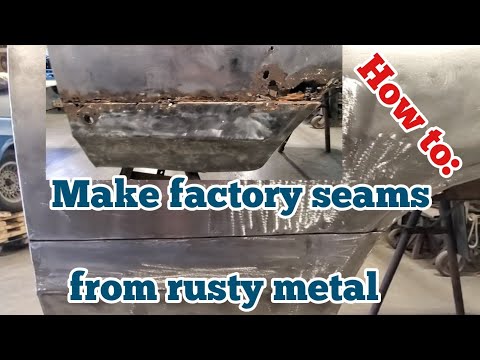 How to make factory seams from rusty metal