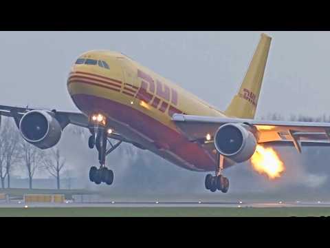 EXTREME LANDINGS: Birdstirkes, Go-Arounds, & Crosswind Struggles Plane Spotting Compilation