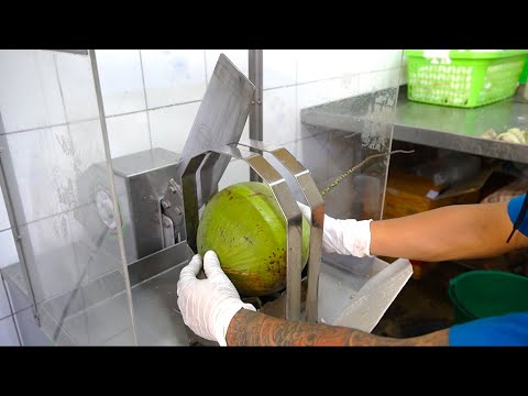 Coconut Heaven! Amazing Coconut Water Production - Thailand Street Food