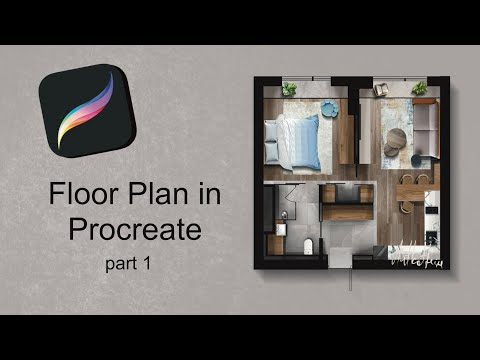 Sketched Floor Plan in Procreate | part 1/3