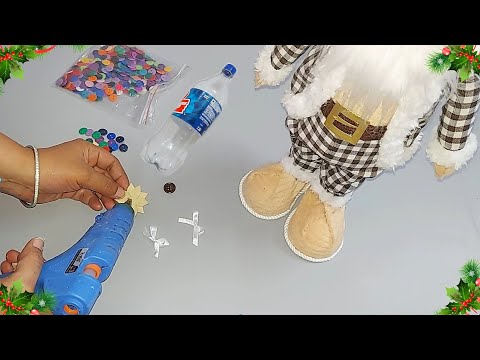 Easy Low cost Christmas decoration idea from waste plastic bottle | DIY Christmas craft idea🎄261