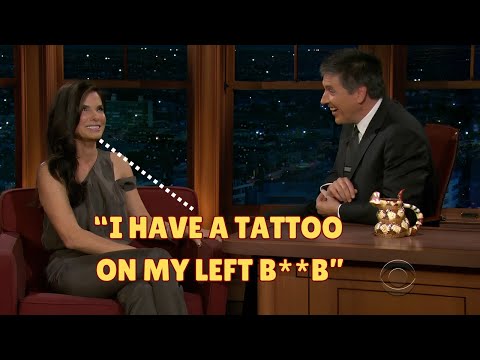 Sandra Bullock’s Tattoo Talk Got Too Hot for Late Night TV 🔥😂