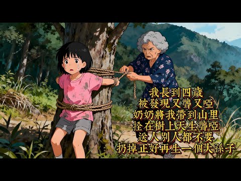 四歲時，我因聾啞被奶奶拴在山裏喂野獸，媽媽提刀拼命護住我，還跟懦弱的爸爸離婚|恐怖動漫|懸疑動漫|虐心動漫