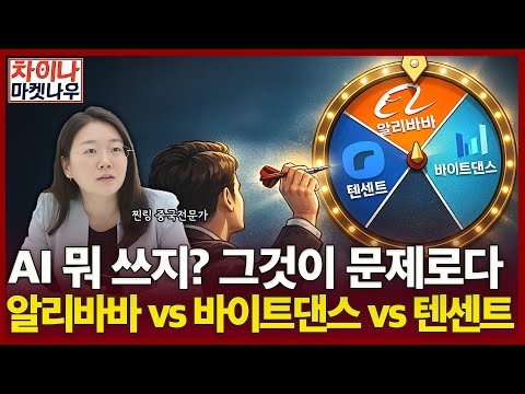 중국 AI 뭐 쓰지? 그것이 문제로다…알리바바 vs 바이트댄스 vs 텐센트ㅣ차이나 마켓 나우
