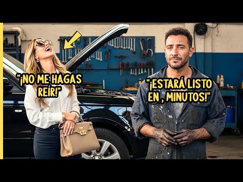 "QUEDARÁ LISTO EN 15 MINUTOS", DIJO EL MECÁNICO POBRE. LA MILLONARIA BURLÓ… PERO LUEGO SE DETUVO.