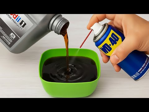 Mix WD40 with Engine oil and make dollars😱! Billions of people don't know this secret!