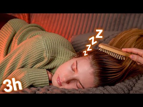 Sleep Session ~ 3 Hours of Hair Brushing for Deep Rest (No Talking)