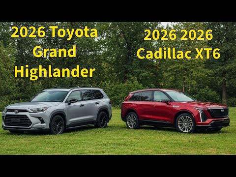 Toyota Grand Highlander 2026 vs 2026 Cadillac XT6 - New SUV Comparison