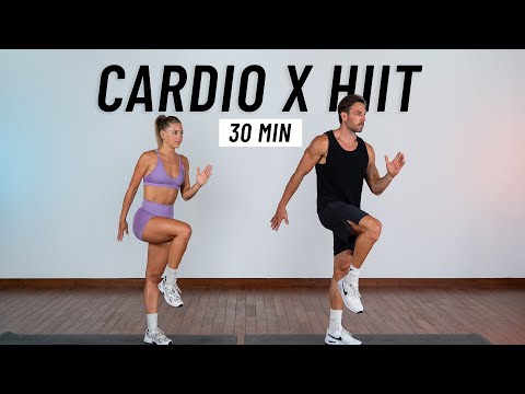 30 Min Fat Burning Cardio HIIT Workout at Home (No Equipment)