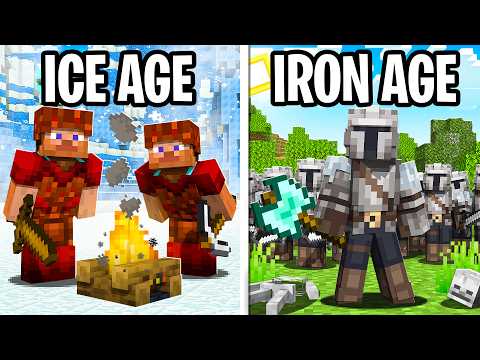 I Made 100 Players Simulate Civilization Across Time in Minecraft...