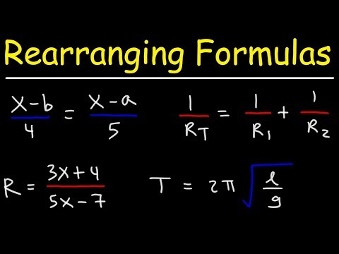 How To Change The Subject of a Formula - GCSE Maths