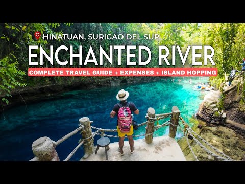 HINATUAN ENCHANTED RIVER 🇵🇭 + TINUY-AN FALLS + BRITANIA ISLAND | Complete Travel Guide + Expenses