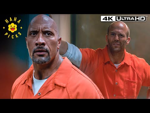 Hobbs Wrecks the Cocky Agent Before Prison Erupts | Fate of the Furious