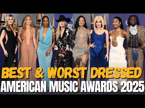 THE BEST & WORST DRESSED AT THE AMERICAN MUSIC AWARDS 2025!