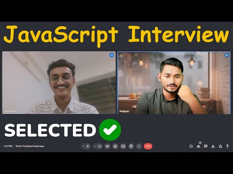 Fresher's Frontend Interview | JavaScript and React | Selected