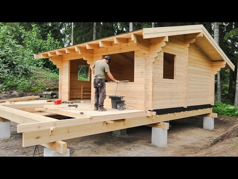 Man Builds Incredible DIY Wood Cabin in the Woods Start to Finish by @bjornbrenton