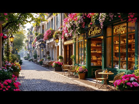 Positive Morning Spring Jazz πΈSoft Jazz Relaxing Music at Cozy Coffee Shop Ambience for Work, Study