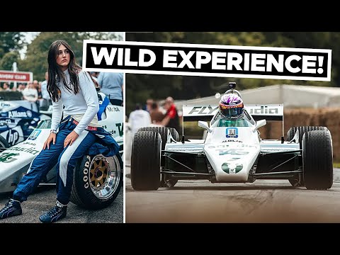 Lia Block Drives her FIRST Ever Formula 1 car - at Goodwood Festival of Speed!