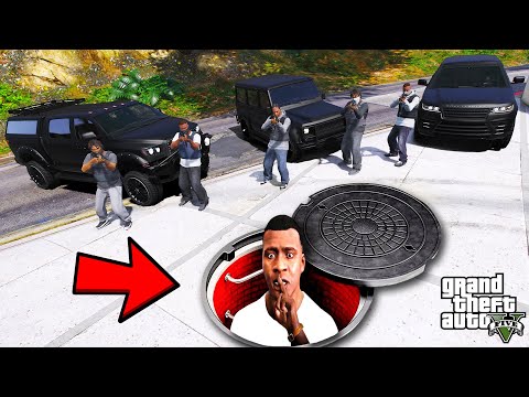 Franklin Build a Secret Room to Hide from Mafia! (GTA 5)