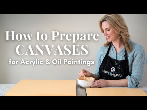 How to Prime and Prepare Canvases for Acrylic & Oil Paintings