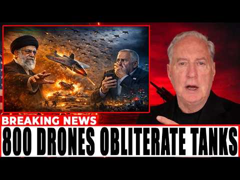 Iran FIRES 800 Drones at IDF Armored Division, Merkava Tanks OBLITERATED, Tel Aviv PANICS