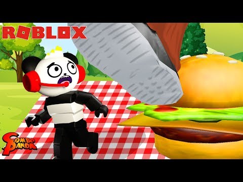 GIANT FOOD OBBY IN ROBLOX! Escape the Picnic Obby ! Let's Play Roblox with Combo Panda