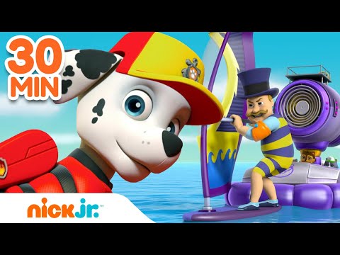 PAW Patrol Sea Patrol Rescues! 🌊 w/ Rocky, Zuma & Skye | 30 Minute Compilation | Nick Jr.