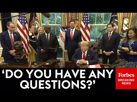 BREAKING NEWS: Trump Takes Multiple Questions From Reporters In The Oval Office
