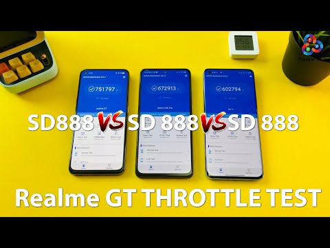 Realme GT vs Redmi K40 Pro vs Mi 11 ANTUTU THROTTLE TEST