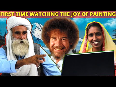 Tribal People React to Bob Ross The Joy of Painting