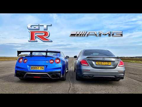 MERCEDES E63S AMG vs NISSAN R35 GT-R: TUNED EDITION