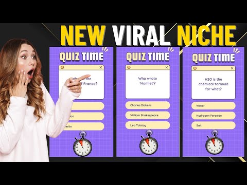 New Viral Niche YouTube And TikTok Quiz Video Creation With AI