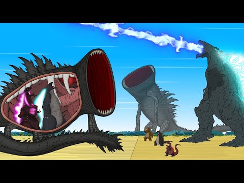 If GODZILLA & KONG vs Evolution of BLOOP - Story of Transformation | Godzilla & BLOOP Cartoon Movies