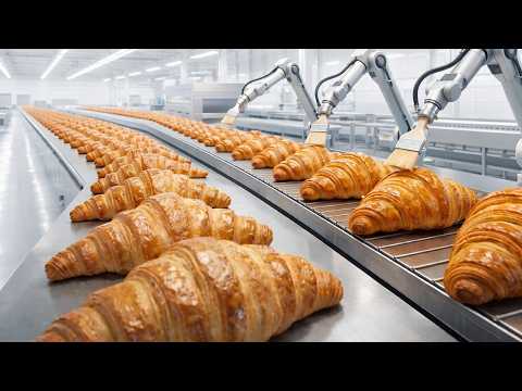 Inside A Modern Croissant Factory: The Complete 100-Layer Lamination Technique