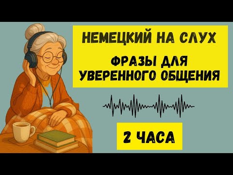 Немецкий на слух | 2 часа  | Разговорные фразы на каждый день A1 A2🇩🇪