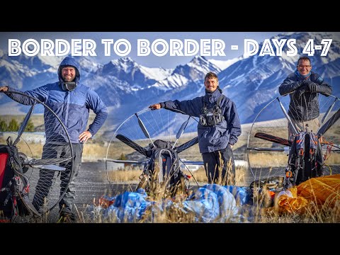 Worst Turbulence YET in Idaho - Mexico to Canada on Paramotors Days 4-7