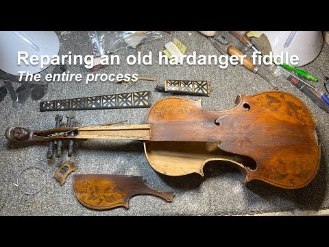 Bringing a 100 year old hardanger fiddle back to life.