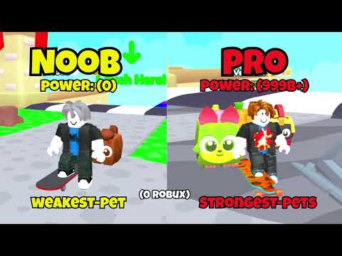 Noob unlocked the Strongest pets and Best Islands without spending Robux - Skateboard Simulator