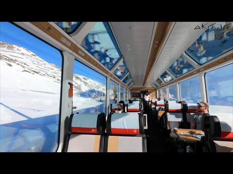 GLACIER EXPRESS Switzerland - Full Train Journey Series - Part 1 Andermatt to Disentis - 4K 60fps
