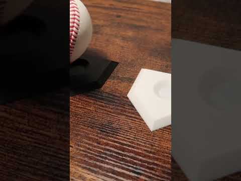 3d Printing Homeplate Baseball Stand: Check my page for more info! #3d #3dprinting #baseball #sports