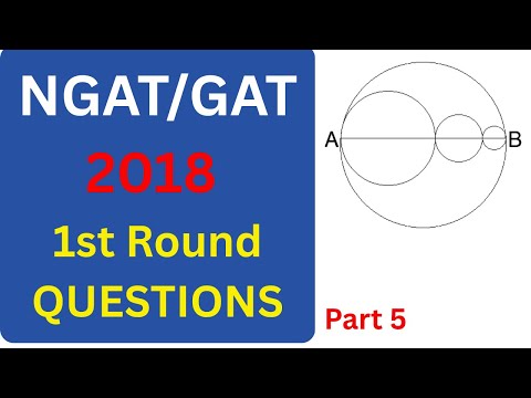 NGAT/GAT 2018 1st Round Questions for Masters and PhD Candidates  Part 4
