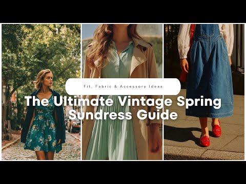 🌷 The Ultimate Vintage Spring Sundress Guide: Fit, Fabric & Accessory Ideas! 👗