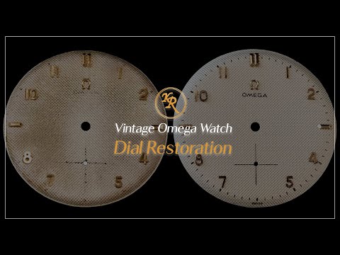 [ASMR] Vintage Omega Watch Dial Restoration