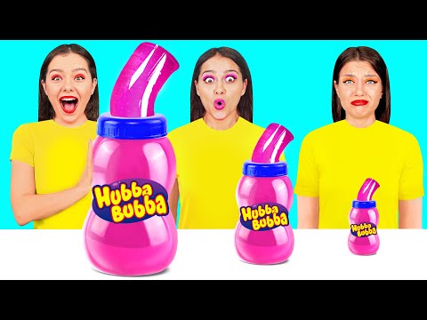 Большая, Средняя или Маленькая Тарелка Челлендж | Забавные Лайфхаки с Едой от Craft4Fun Challenge