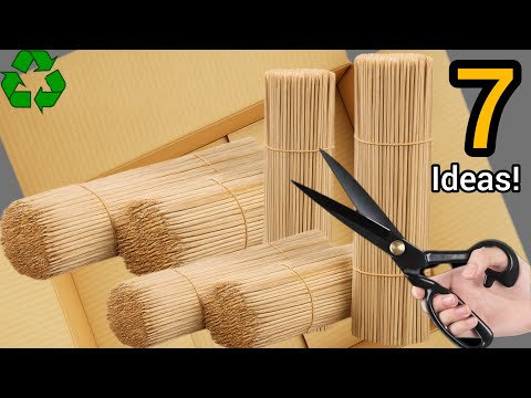 7 Incredible Ideas with Wooden Skewers/Super Genius Recycling Idea!