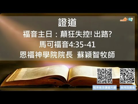 【顛狂失控！出路？】｜蘇穎智牧師｜馬可福音4:35-41｜恩福馬鞍山堂主日崇拜｜2025-10-19