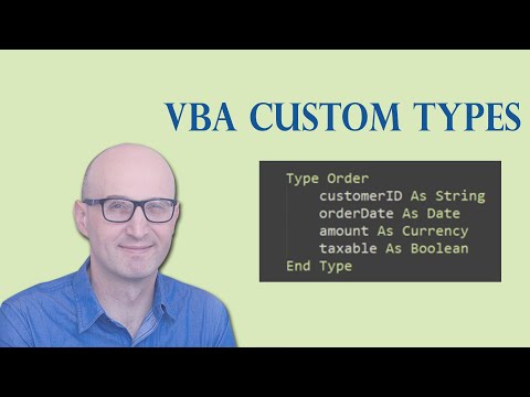 How to use Custom Types To Write Ultra Fast VBA code